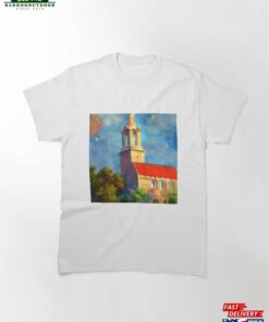 A Snowy Day At The Church Steeple Classic T-Shirt Hoodie