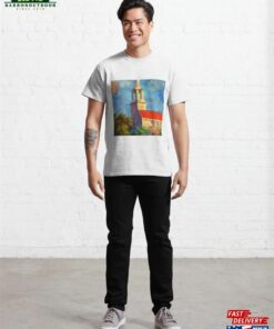 A Snowy Day At The Church Steeple Classic T Shirt Hoodie 3