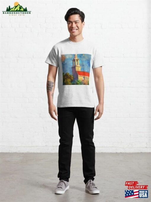 A Snowy Day At The Church Steeple Classic T-Shirt Hoodie