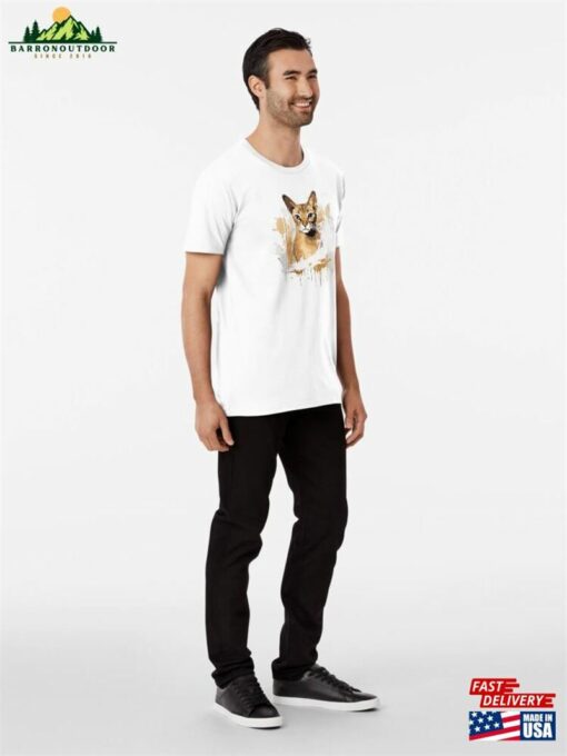 A Stunning Abyssinian Cat In Paint Splatter Style Premium T-Shirt Classic Hoodie