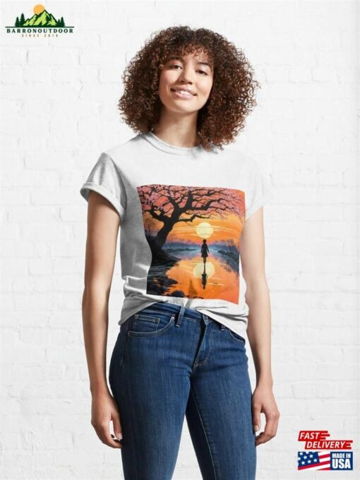 A Sunset Stroll Post Storm Classic T-Shirt Hoodie