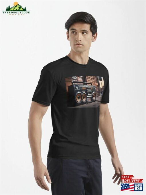 A Vintage Boombox Active T-Shirt Sweatshirt