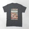 A Vintage Travel Art Of Lisbon Portugal Classic T-Shirt Hoodie