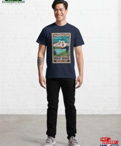 A Vintage Travel Art Of The Mount Rainier National Park Washington Hoodie Sweatshirt 2 A Vintage Travel Art Of The Mount Rainier National Park Washington Hoodie Sweatshirt 3