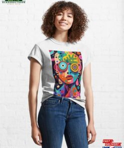 A Vividly Colored Abstract Face Classic T-Shirt Hoodie A Vividly Colored Abstract Face Classic T-Shirt Hoodie