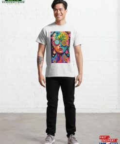 A Vividly Colored Abstract Face Classic T-Shirt Hoodie 2 A Vividly Colored Abstract Face Classic T Shirt Hoodie 3
