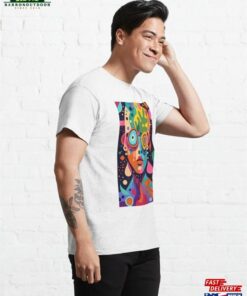 A Vividly Colored Abstract Face Classic T-Shirt Hoodie 3 A Vividly Colored Abstract Face Classic T Shirt Hoodie 4