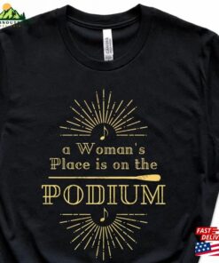 A Women’s Place Is On The Podium Vintage Look Shirt For Conductors Gift Woman Conductor Music Teacher Hoodie T-Shirt A Women’s Place Is On The Podium Vintage Look Shirt For Conductors Gift Woman Conductor Music Teacher Hoodie T-Shirt