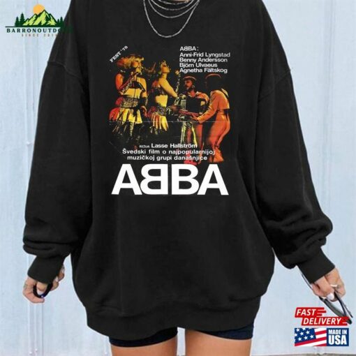 Abba Fest 78 Shirt Vintage 1979 Tour T-Shirt Retro Ab Ba Hoodie Sweatshirt