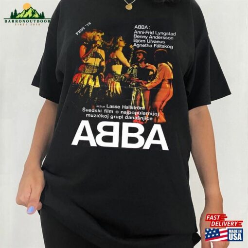 Abba Fest 78 Shirt Vintage 1979 Tour T-Shirt Retro Ab Ba Hoodie Sweatshirt