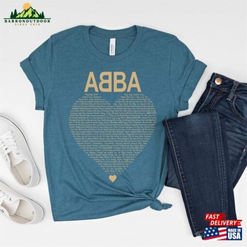 Abba Unique Collection Shirt Vintage All Songs Records Hoodie Sweatshirt