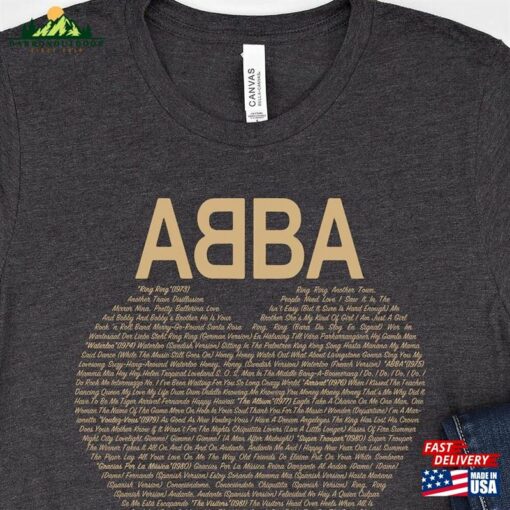 Abba Unique Collection Shirt Vintage All Songs Records Hoodie Sweatshirt