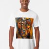 Abstract African Mask Style No 09 Long T-Shirt Classic Unisex