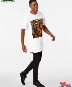 Abstract African Mask Style No 09 Long T Shirt Classic Unisex 3