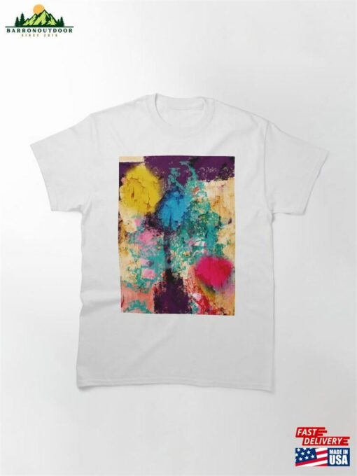 Abstract Art Flowers On A Wall By Emmanuel Signorino Classic T-Shirt Hoodie