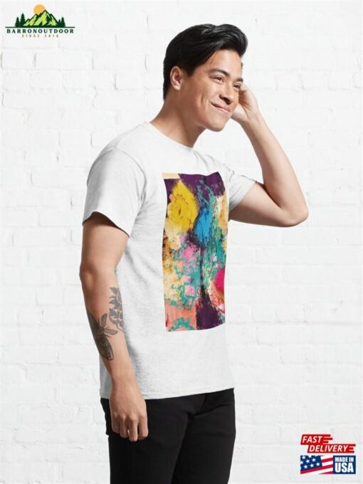 Abstract Art Flowers On A Wall By Emmanuel Signorino Classic T-Shirt Hoodie