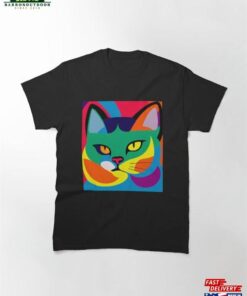 Abstract Cat Art Classic T-Shirt Hoodie Abstract Cat Art Classic T-Shirt Hoodie