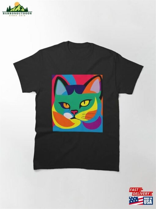 Abstract Cat Art Classic T-Shirt Hoodie