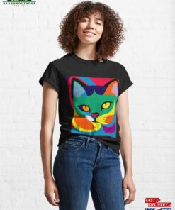 Abstract Cat Art Classic T-Shirt Hoodie 2 Abstract Cat Art Classic T Shirt Hoodie 3