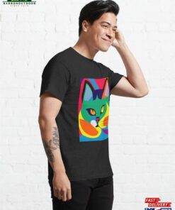 Abstract Cat Art Classic T-Shirt Hoodie 3 Abstract Cat Art Classic T Shirt Hoodie 4