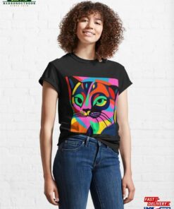 Abstract Cat Art Classic T-Shirt Unisex 2 Abstract Cat Art Classic T Shirt Unisex 3