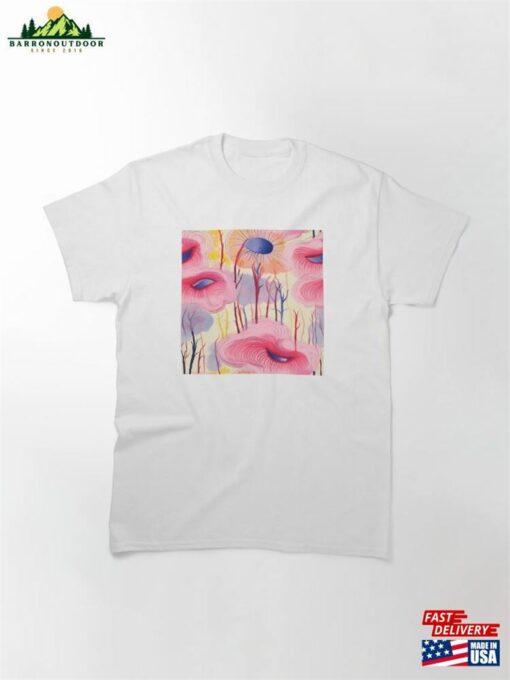 Abstract Colorful Flowers Unique Art Style 1 Classic T-Shirt Hoodie