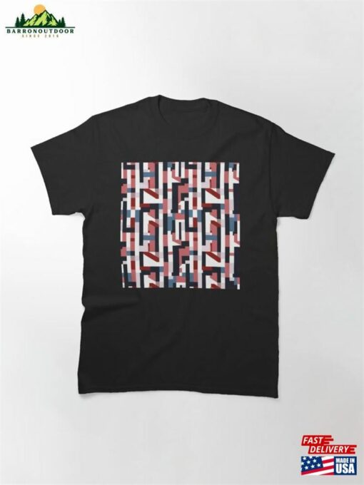 Abstract Colorful Stripes Pattern Classic T-Shirt Unisex