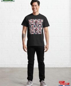 Abstract Colorful Stripes Pattern Classic T-Shirt Unisex 2 Abstract Colorful Stripes Pattern Classic T Shirt Unisex 3