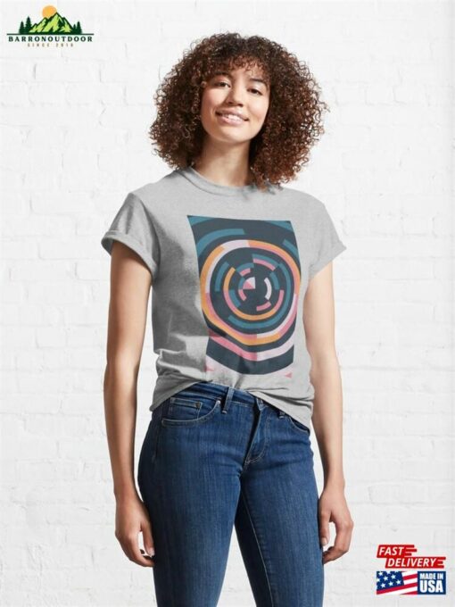 Abstract Geometric Pattern Tunnel Style Classic T-Shirt Unisex