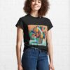 Abstract Multicolored Watercolor Pattern Classic T-Shirt