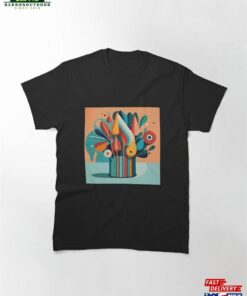 Abstract Multicolored Watercolor Pattern Classic T-Shirt