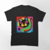 Abstract Psychedelic Cat Art Classic T-Shirt Unisex Sweatshirt