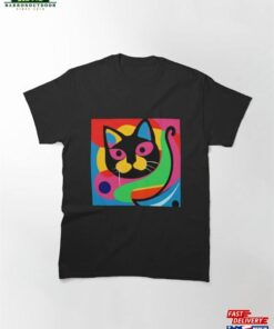 Abstract Psychedelic Cat Art Classic T-Shirt Unisex Sweatshirt Abstract Psychedelic Cat Art Classic T-Shirt Unisex Sweatshirt