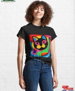 Abstract Psychedelic Cat Art Classic T-Shirt Unisex Sweatshirt 2 Abstract Psychedelic Cat Art Classic T Shirt Unisex Sweatshirt 3