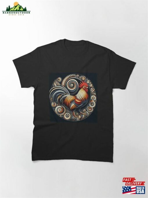 Abstract Rooster Classic T-Shirt Unisex