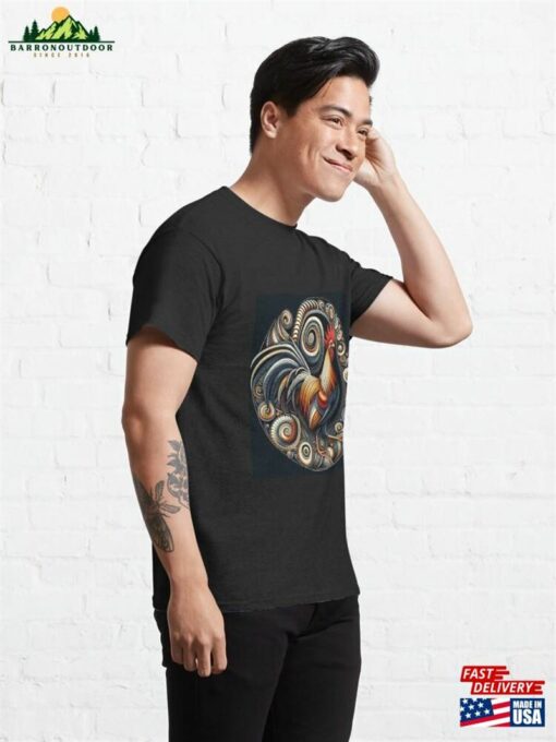 Abstract Rooster Classic T-Shirt Unisex