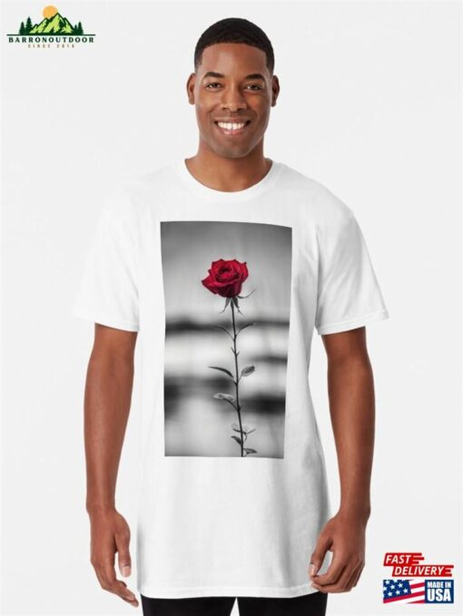 Abstract Rose Long T-Shirt Classic Unisex