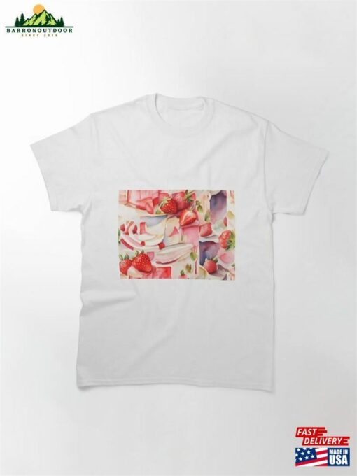 Abstract Strawberry Cake Classic T-Shirt Unisex