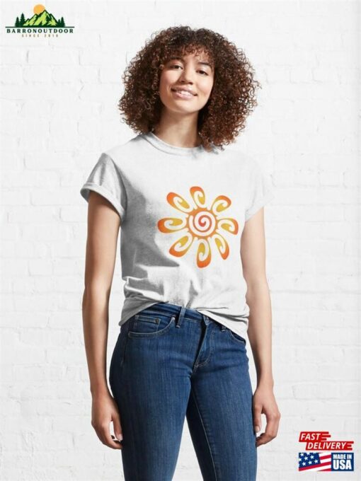 Abstract Sun Flower Classic T-Shirt Sweatshirt