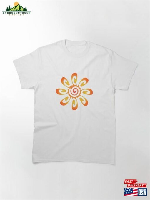 Abstract Sun Flower Classic T-Shirt Sweatshirt