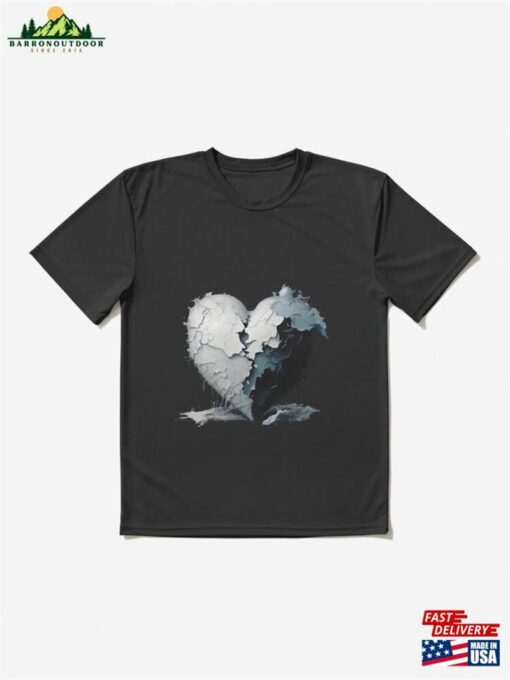 Abstract Symbol Of Heartbreak From Love Active T-Shirt Unisex Classic