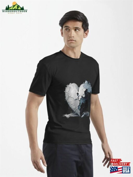 Abstract Symbol Of Heartbreak From Love Active T-Shirt Unisex Classic