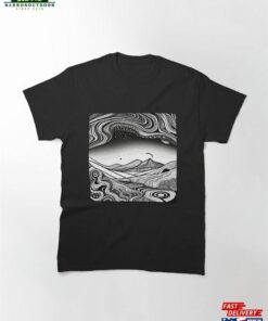 Abstract Trippy Landscape Art Classic T-Shirt Unisex