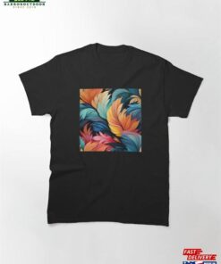 Abstract Tropical Leaves Seamless Pattern Classic T-Shirt Hoodie Unisex