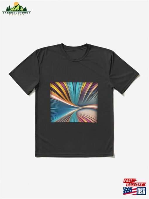 Abstract Wave Pattern Active T-Shirt Sweatshirt Unisex