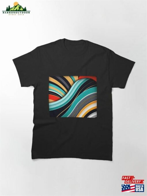 Abstract Wave Pattern Classic T-Shirt