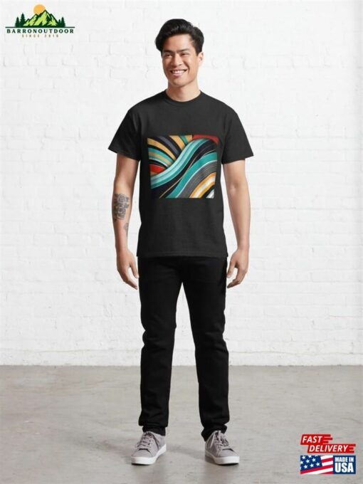 Abstract Wave Pattern Classic T-Shirt