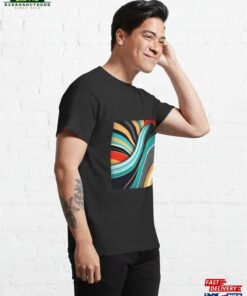 Abstract Wave Pattern Classic T-Shirt 3 Abstract Wave Pattern Classic T Shirt 4