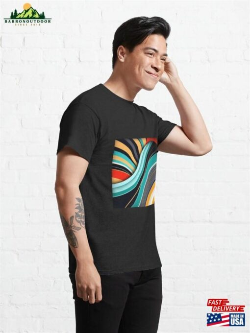 Abstract Wave Pattern Classic T-Shirt