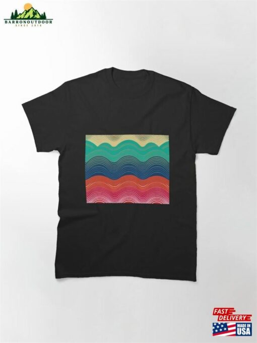 Abstract Wave Pattern Classic T-Shirt Hoodie